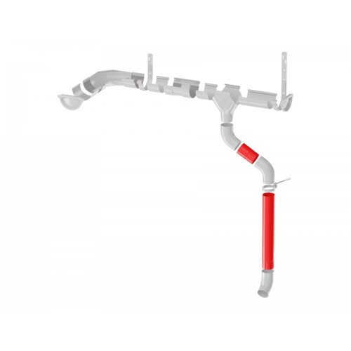ТЕХНОНИКОЛЬ Металлическая водосточная система Стандарт, труба d 90 мм, 1 м.п., коричневый