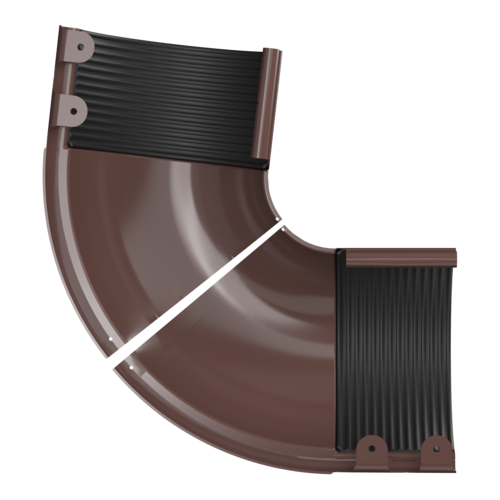 ТЕХНОНИКОЛЬ Металлическая водосточная система Стандарт, внешний угол регулируемый 100-165°, коричневый