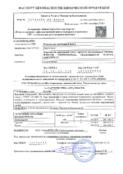 Паспорт безопасности Очиститель монтажной пены 04.09.2023